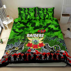 Raiders ANZAC Day Bedding Set Australian Army - Lest We Forget