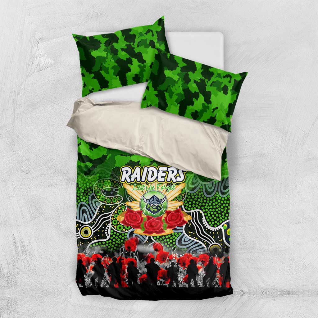 Raiders ANZAC Day Bedding Set Australian Army - Lest We Forget