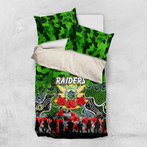 Raiders ANZAC Day Bedding Set Australian Army - Lest We Forget