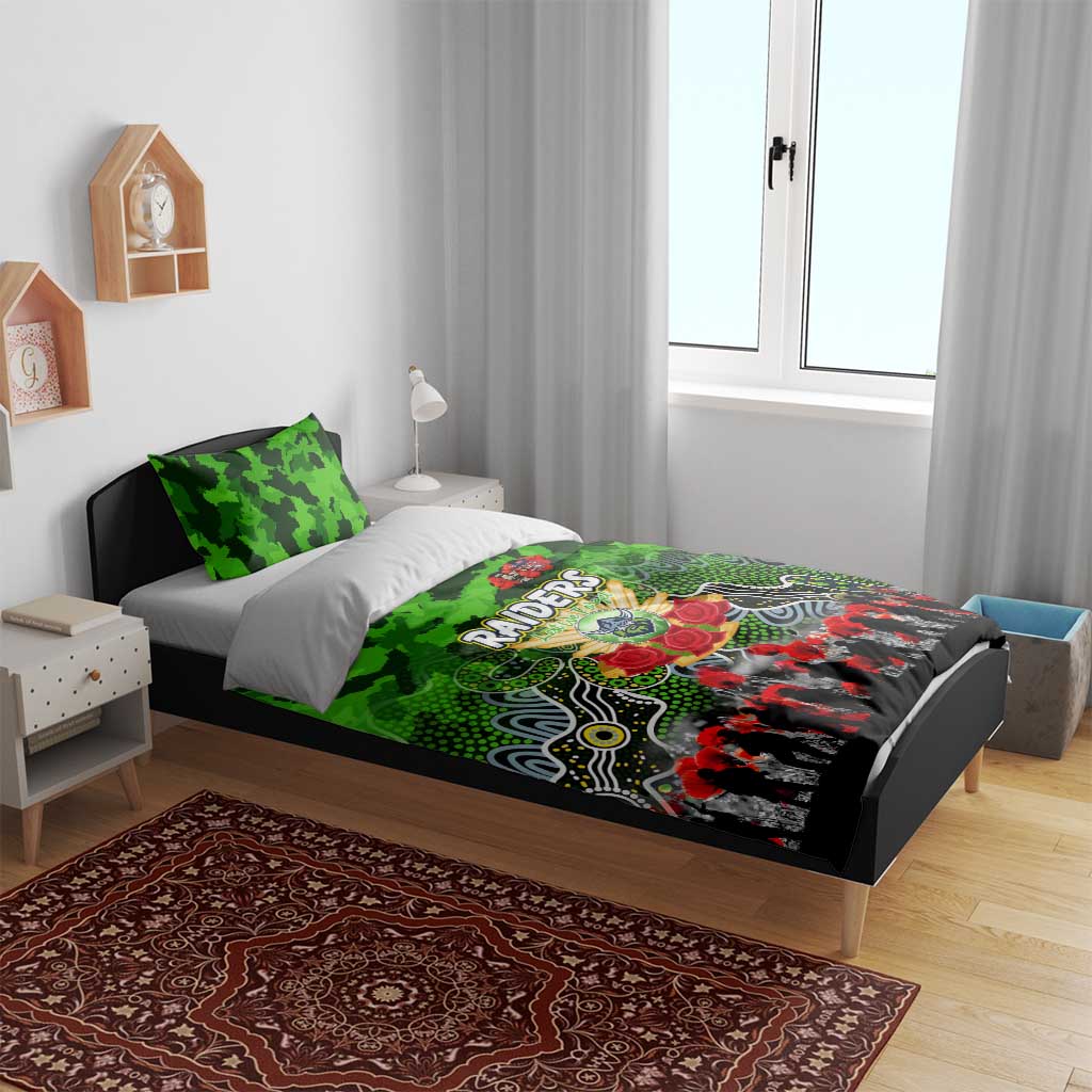 Raiders ANZAC Day Bedding Set Australian Army - Lest We Forget