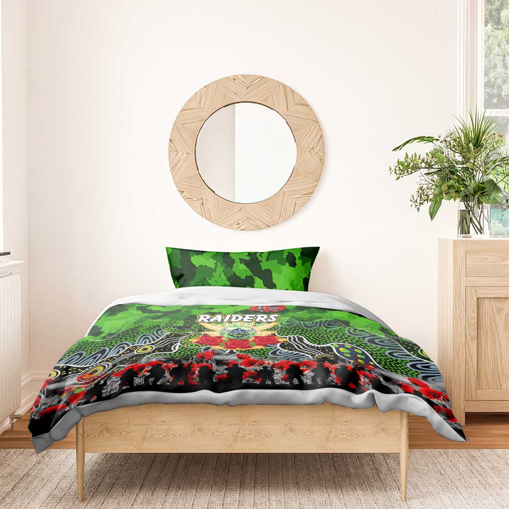 Raiders ANZAC Day Bedding Set Australian Army - Lest We Forget