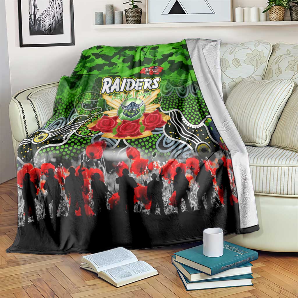 Raiders ANZAC Day Blanket Australian Army - Lest We Forget