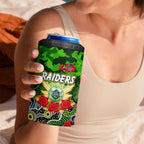 Personalized Raiders ANZAC Day 4 in 1 Can Cooler Tumbler Australian Army - Lest We Forget