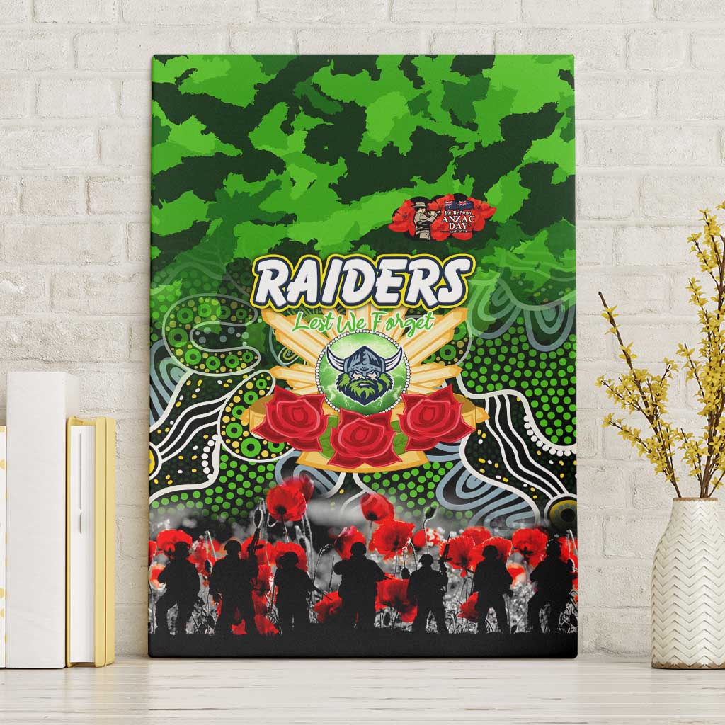 Raiders ANZAC Day Canvas Wall Art Australian Army - Lest We Forget