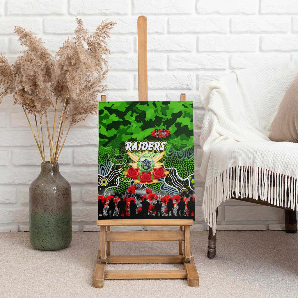 Raiders ANZAC Day Canvas Wall Art Australian Army - Lest We Forget