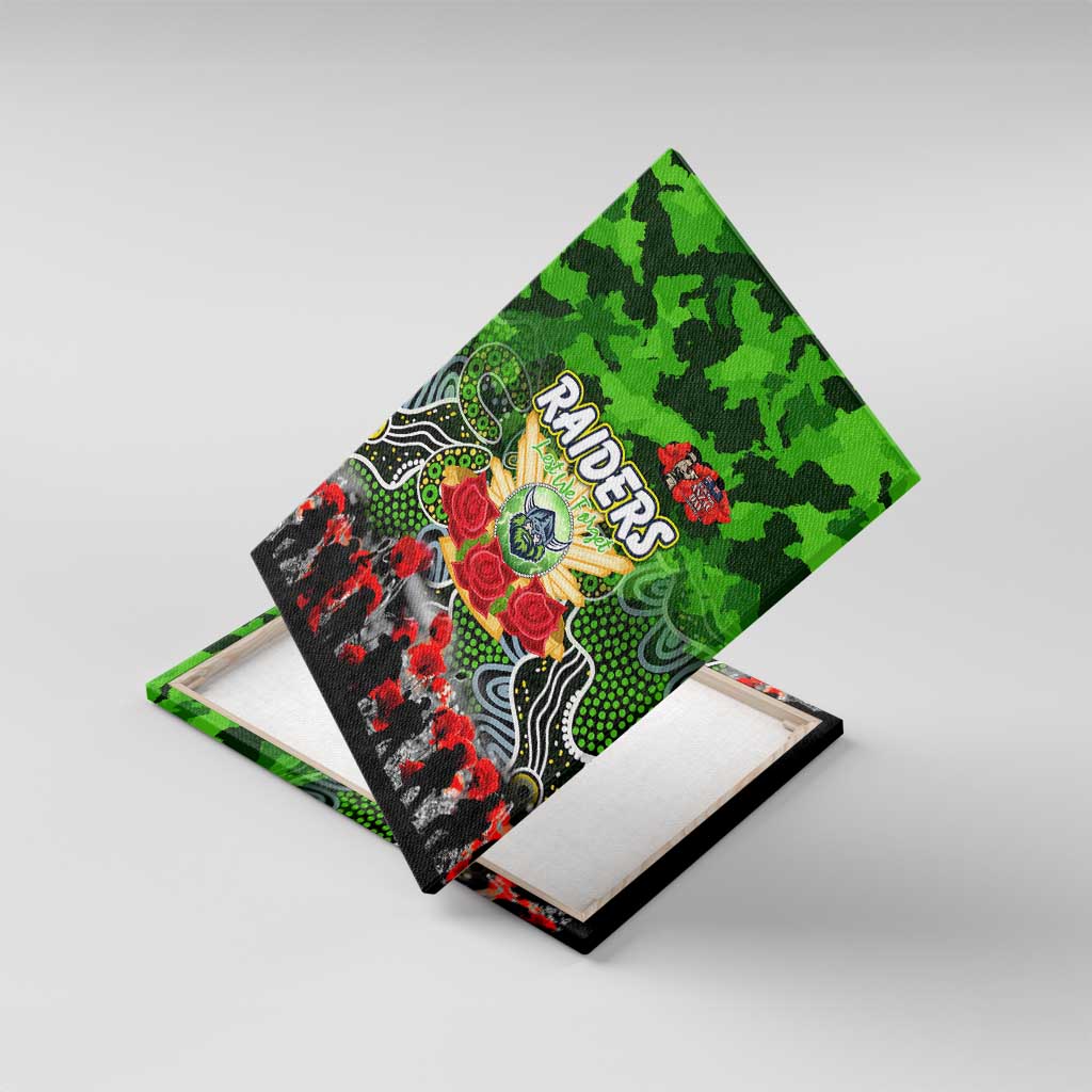 Raiders ANZAC Day Canvas Wall Art Australian Army - Lest We Forget