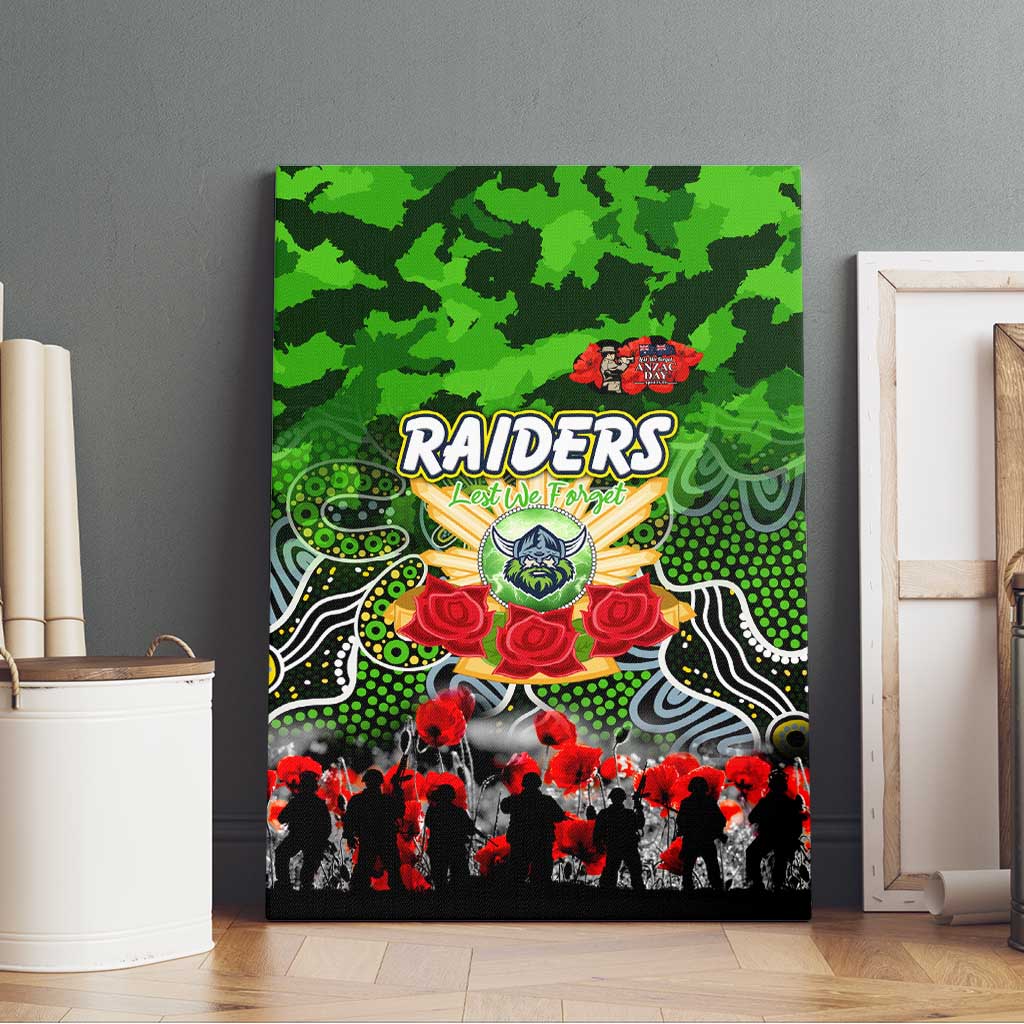 Raiders ANZAC Day Canvas Wall Art Australian Army - Lest We Forget