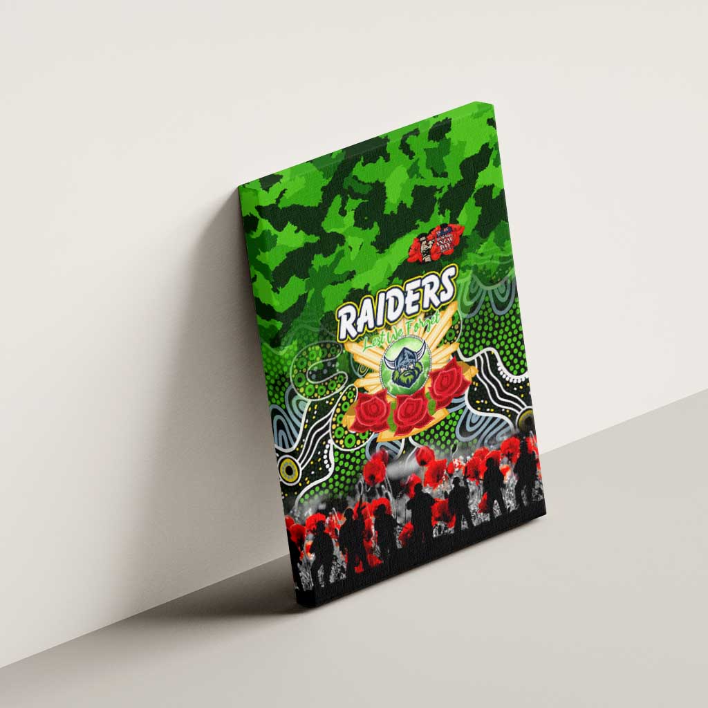 Raiders ANZAC Day Canvas Wall Art Australian Army - Lest We Forget