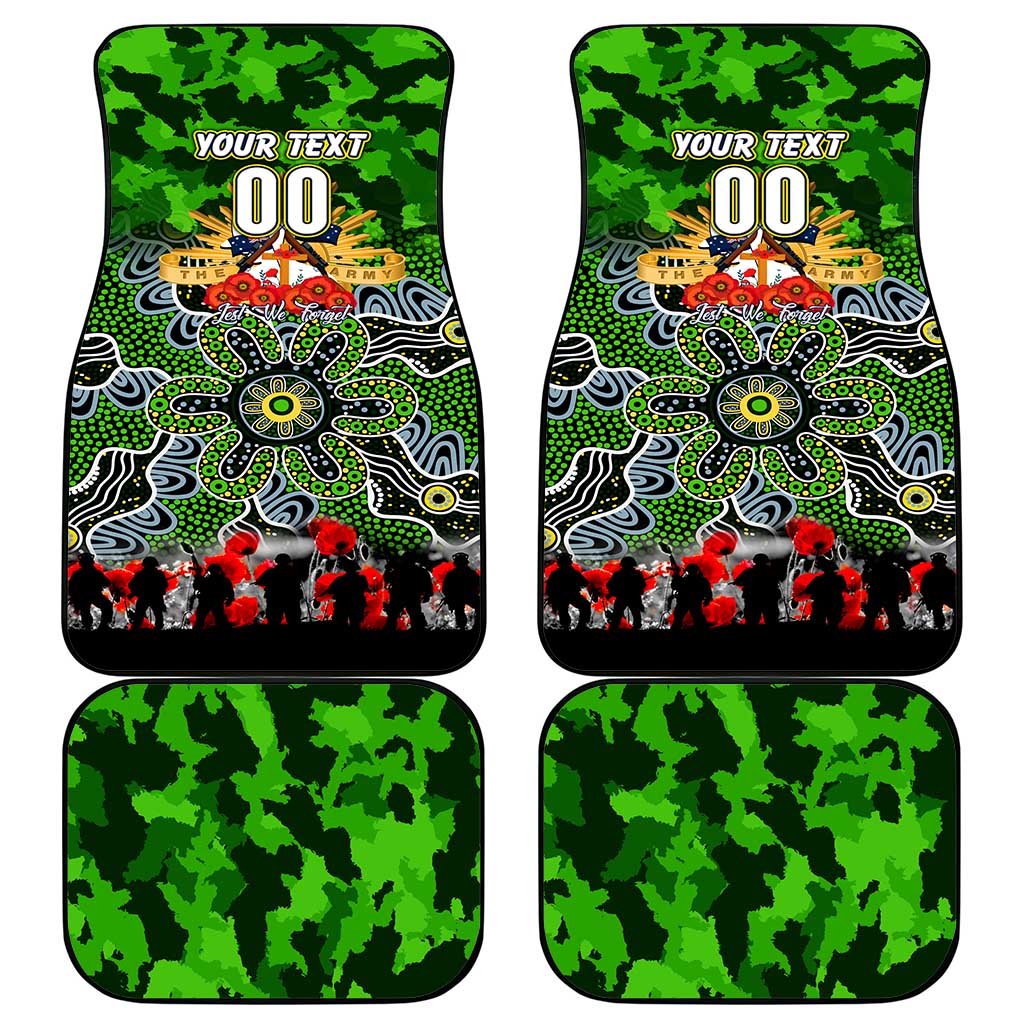 Raiders ANZAC Day Car Mats Australian Army - Lest We Forget