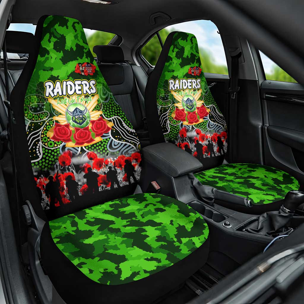 Raiders ANZAC Day Car Seat Cover Australian Army - Lest We Forget