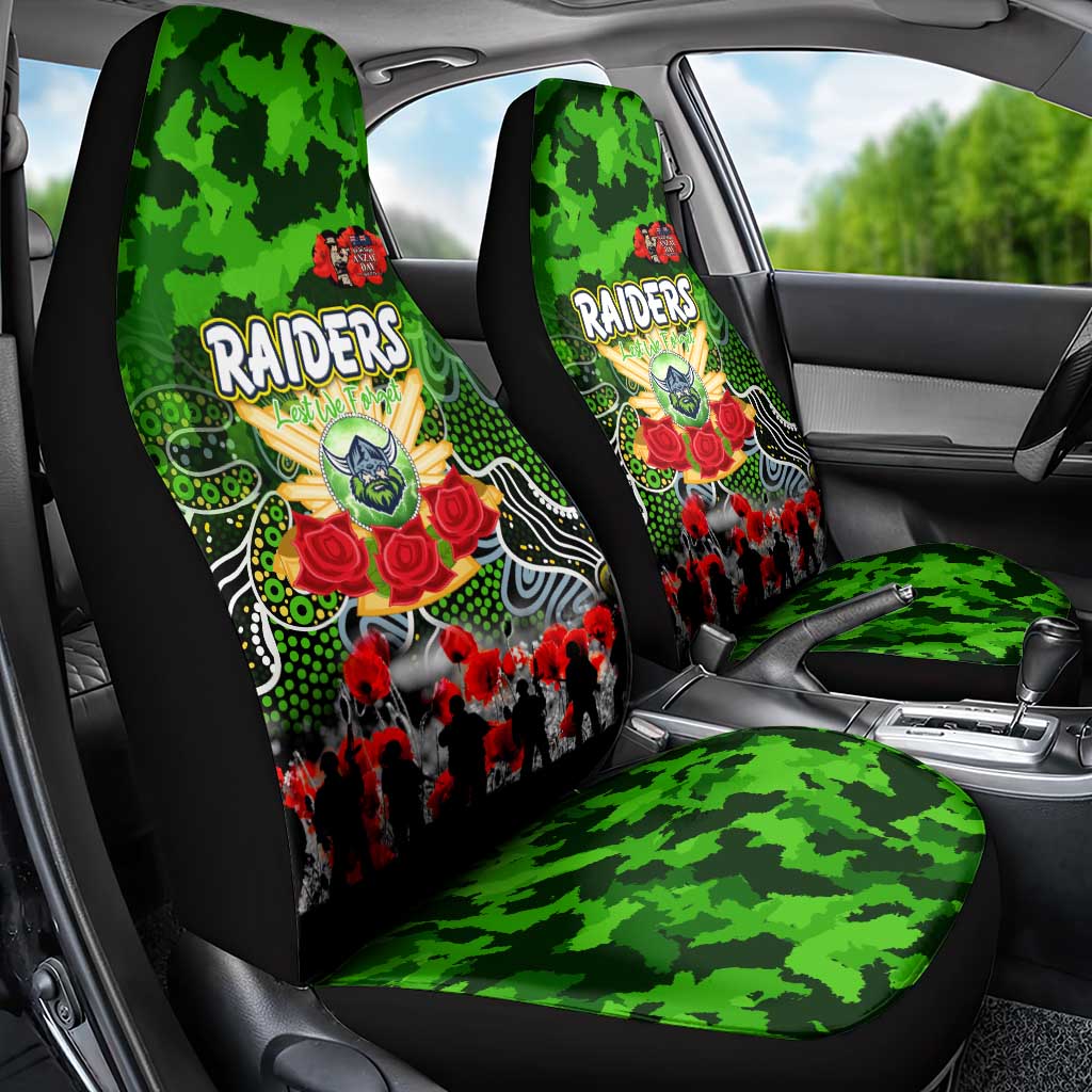 Raiders ANZAC Day Car Seat Cover Australian Army - Lest We Forget