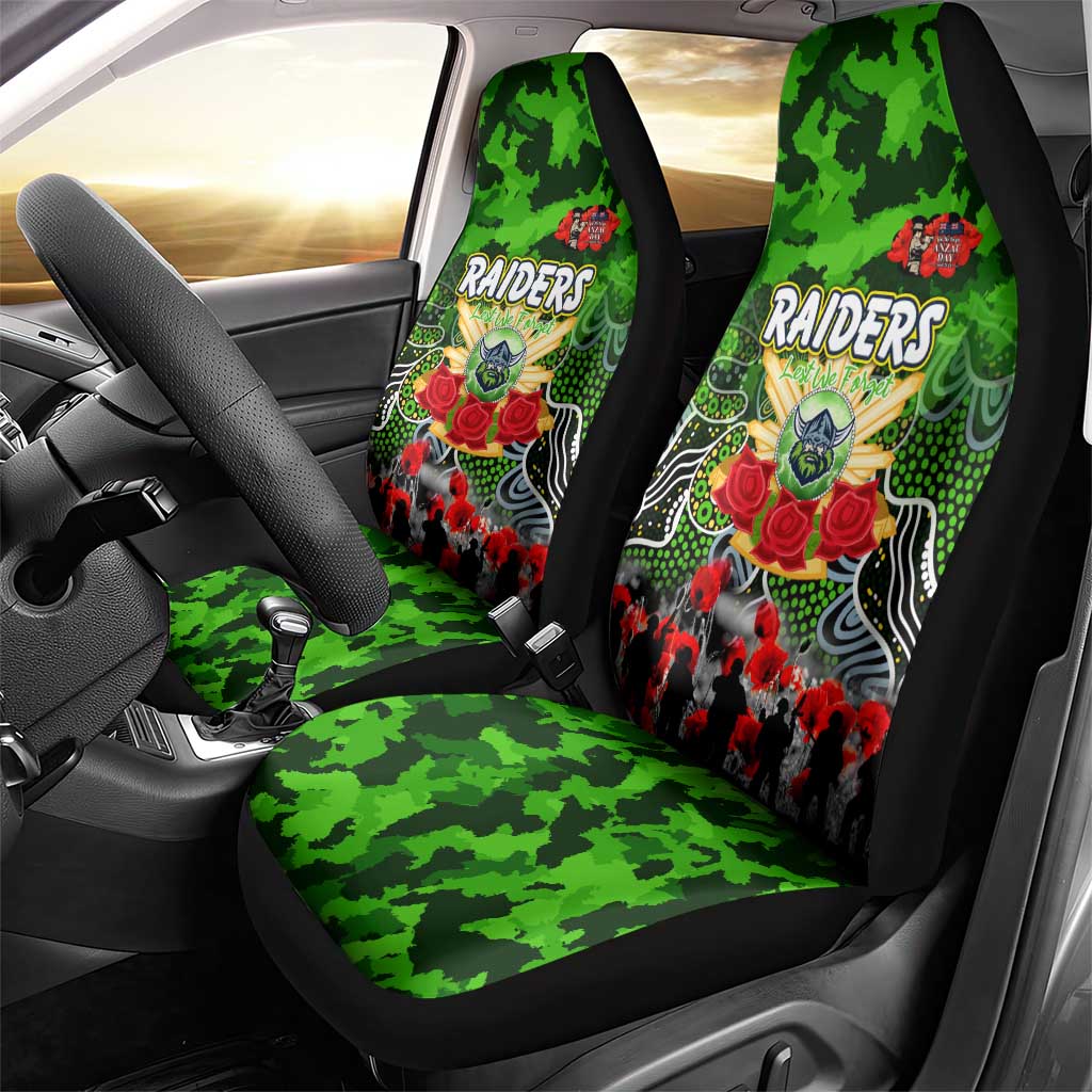 Raiders ANZAC Day Car Seat Cover Australian Army - Lest We Forget