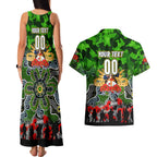 Personalized Raiders ANZAC Day Couples Matching Tank Maxi Dress and Hawaiian Shirt Australian Army - Lest We Forget