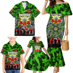Personalized Raiders ANZAC Day Family Matching Mermaid Dress and Hawaiian Shirt Australian Army - Lest We Forget