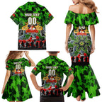 Personalized Raiders ANZAC Day Family Matching Mermaid Dress and Hawaiian Shirt Australian Army - Lest We Forget