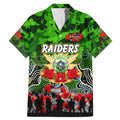Personalized Raiders ANZAC Day Family Matching Mermaid Dress and Hawaiian Shirt Australian Army - Lest We Forget