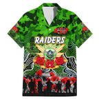 Personalized Raiders ANZAC Day Family Matching Mermaid Dress and Hawaiian Shirt Australian Army - Lest We Forget