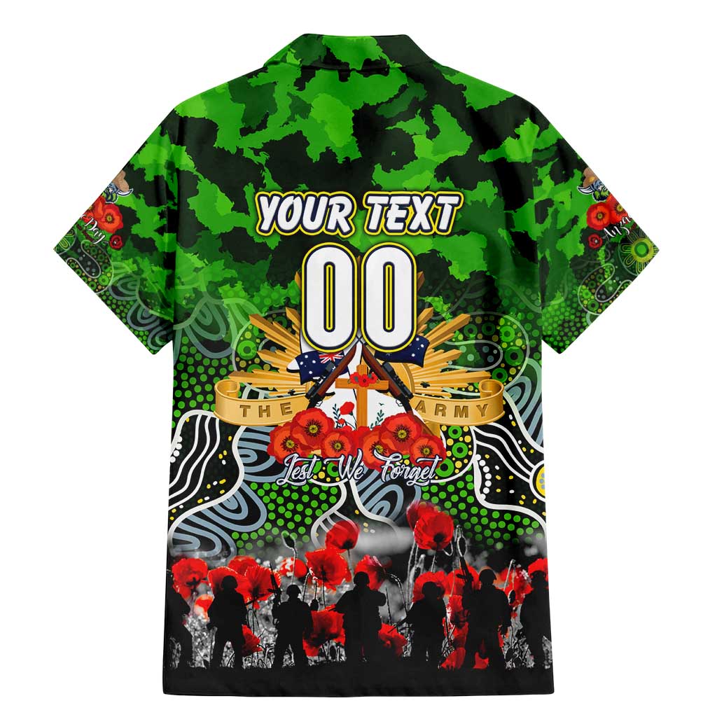 Personalized Raiders ANZAC Day Family Matching Mermaid Dress and Hawaiian Shirt Australian Army - Lest We Forget