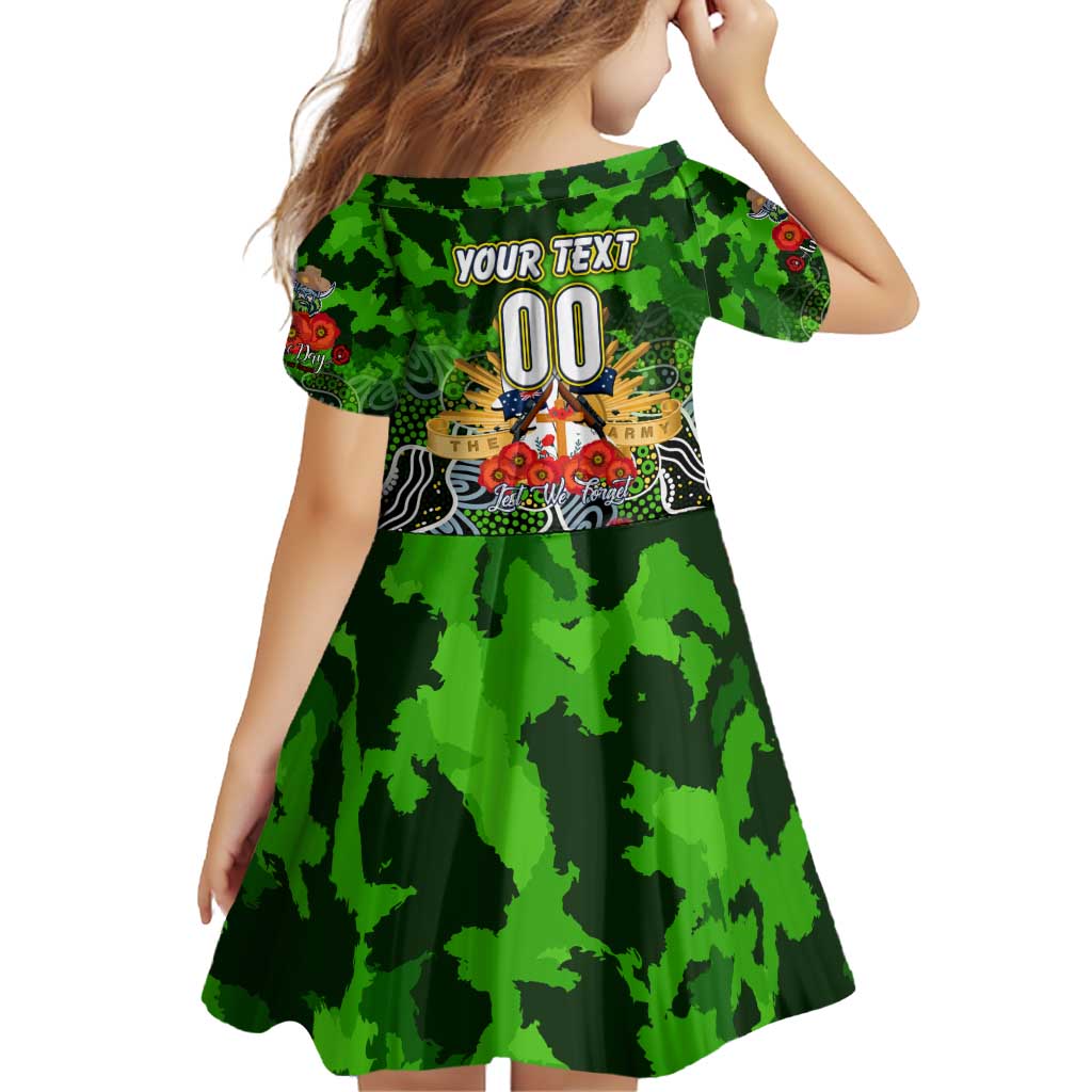 Personalized Raiders ANZAC Day Family Matching Puletasi and Hawaiian Shirt Australian Army - Lest We Forget