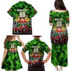 Personalized Raiders ANZAC Day Family Matching Puletasi and Hawaiian Shirt Australian Army - Lest We Forget