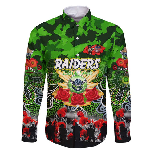 Personalized Raiders ANZAC Day Family Matching Puletasi and Hawaiian Shirt Australian Army - Lest We Forget