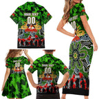 Personalized Raiders ANZAC Day Family Matching Short Sleeve Bodycon Dress and Hawaiian Shirt Australian Army - Lest We Forget