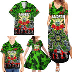Personalized Raiders ANZAC Day Family Matching Summer Maxi Dress and Hawaiian Shirt Australian Army - Lest We Forget