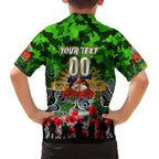 Personalized Raiders ANZAC Day Family Matching Summer Maxi Dress and Hawaiian Shirt Australian Army - Lest We Forget