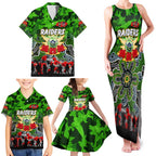 Personalized Raiders ANZAC Day Family Matching Tank Maxi Dress and Hawaiian Shirt Australian Army - Lest We Forget