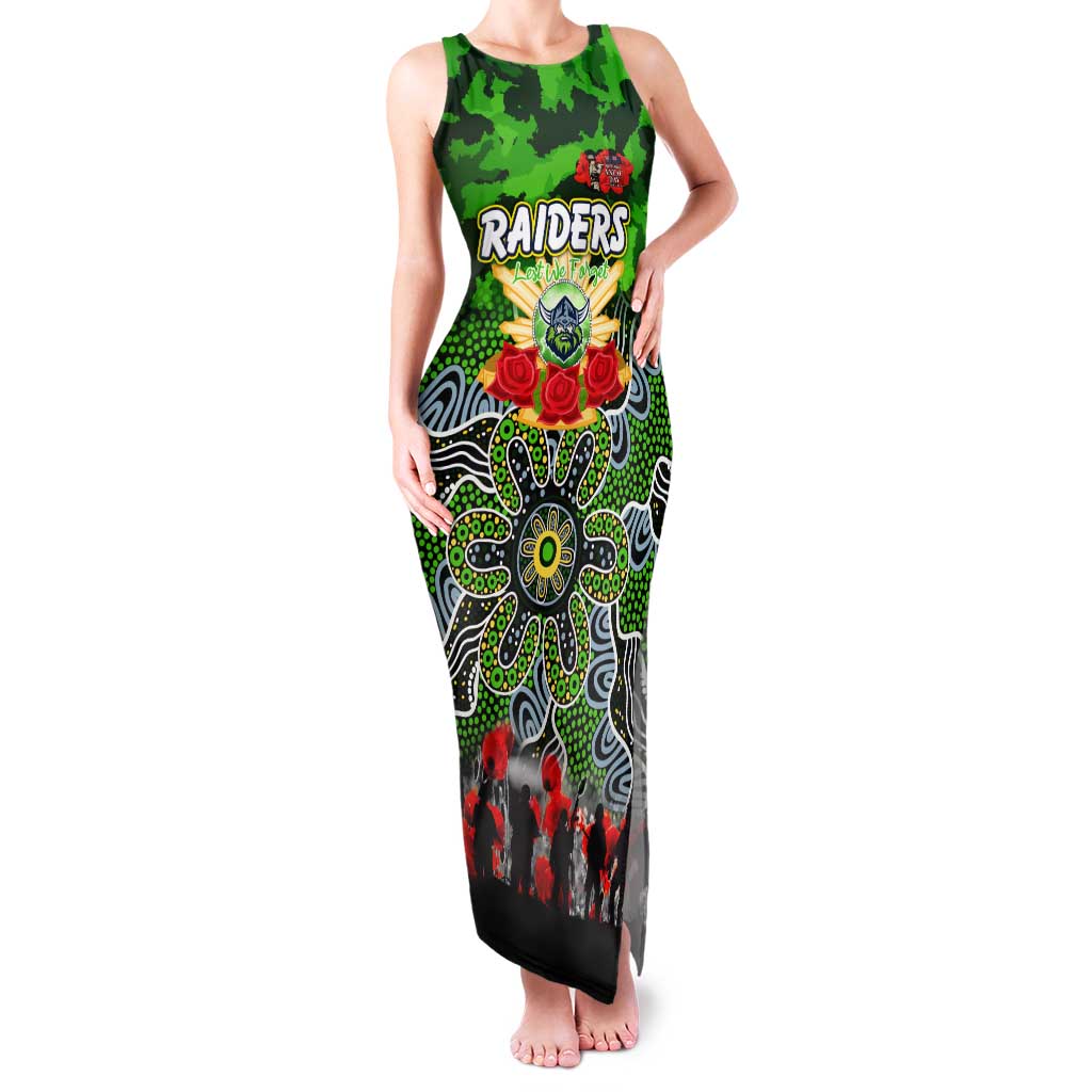 Personalized Raiders ANZAC Day Family Matching Tank Maxi Dress and Hawaiian Shirt Australian Army - Lest We Forget