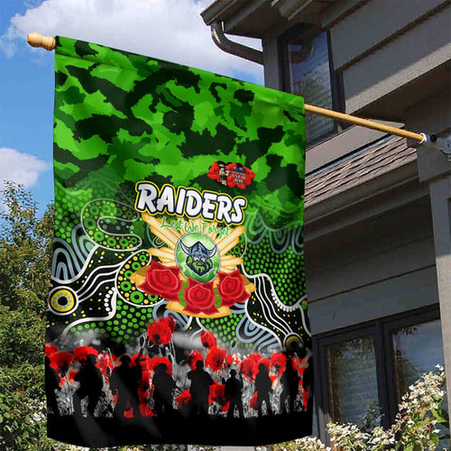 Raiders ANZAC Day Garden Flag Australian Army - Lest We Forget