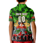 Personalized Raiders ANZAC Day Kid Polo Shirt Australian Army - Lest We Forget