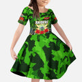 Personalized Raiders ANZAC Day Kid Short Sleeve Dress Australian Army - Lest We Forget