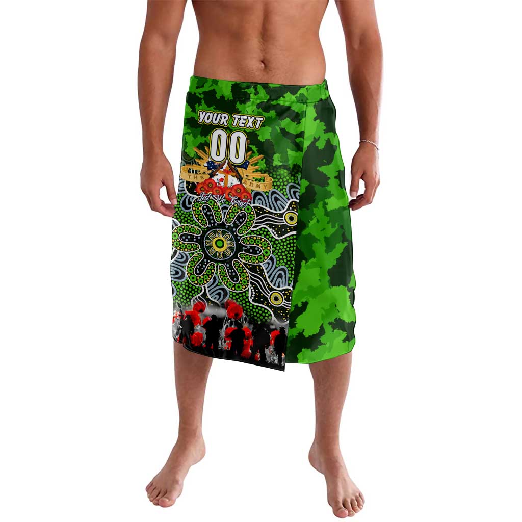 Personalized Raiders ANZAC Day Lavalava Australian Army - Lest We Forget