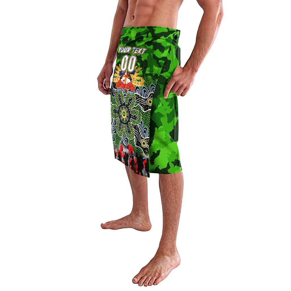 Personalized Raiders ANZAC Day Lavalava Australian Army - Lest We Forget