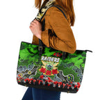 Raiders ANZAC Day Leather Tote Bag Australian Army - Lest We Forget