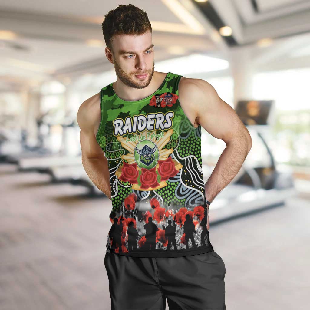 Personalized Raiders ANZAC Day Men Tank Top Australian Army - Lest We Forget
