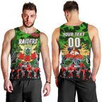 Personalized Raiders ANZAC Day Men Tank Top Australian Army - Lest We Forget