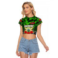 Personalized Raiders ANZAC Day Raglan Cropped T Shirt Australian Army - Lest We Forget