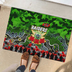 Raiders ANZAC Day Rubber Doormat Australian Army - Lest We Forget