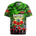 Personalized Raiders ANZAC Day Rugby Jersey Australian Army - Lest We Forget