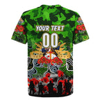 Personalized Raiders ANZAC Day Rugby Jersey Australian Army - Lest We Forget