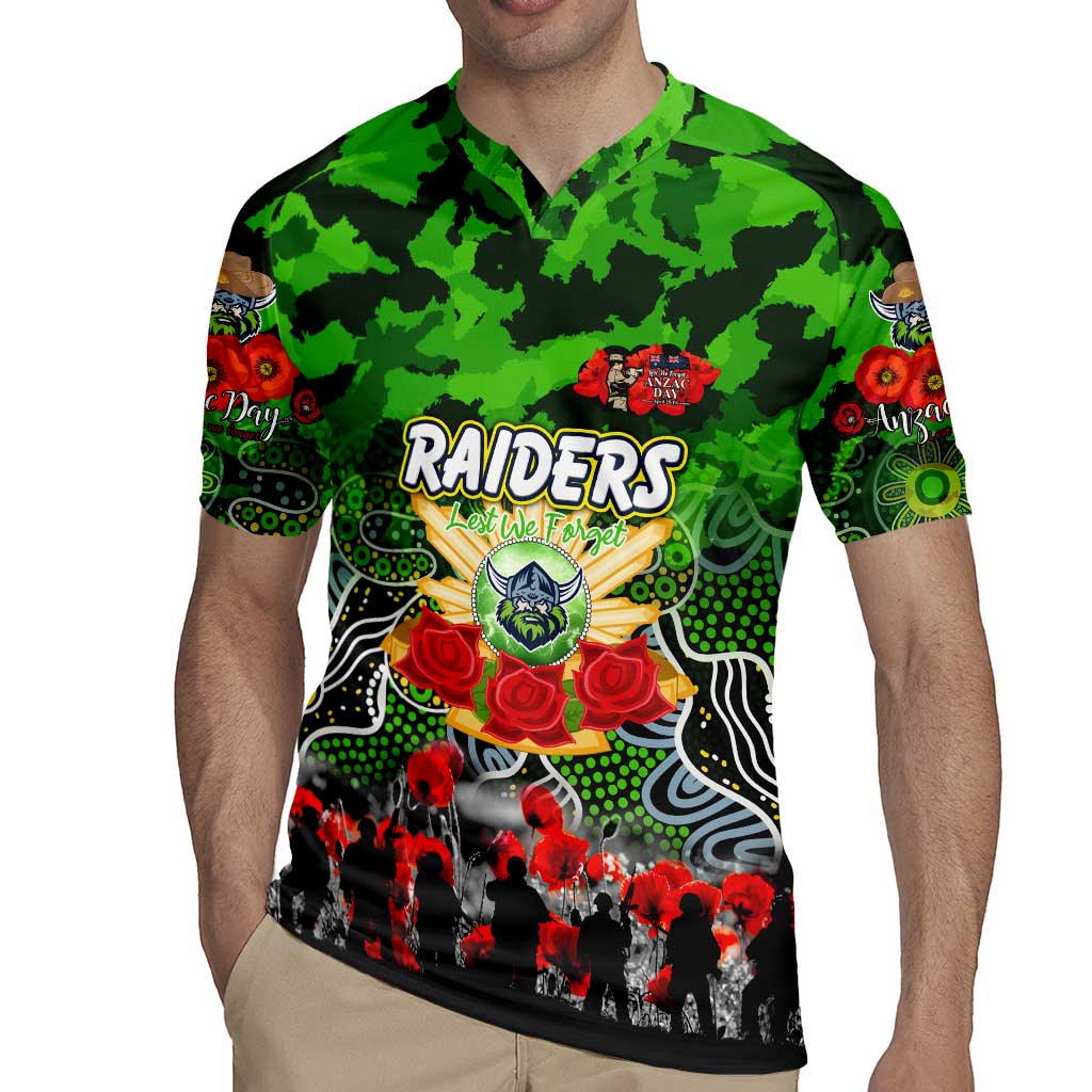 Personalized Raiders ANZAC Day Rugby Jersey Australian Army - Lest We Forget