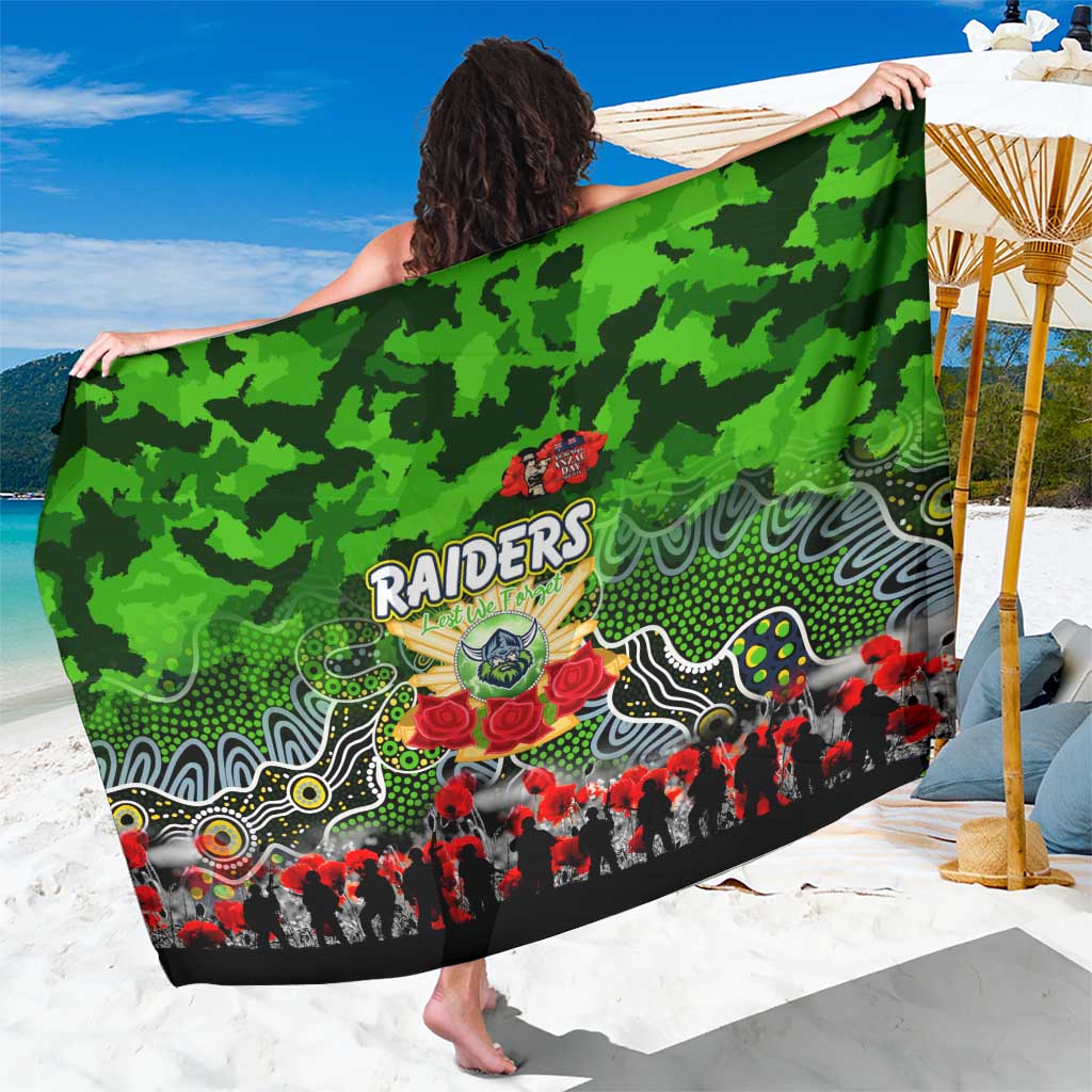 Raiders ANZAC Day Sarong Australian Army - Lest We Forget