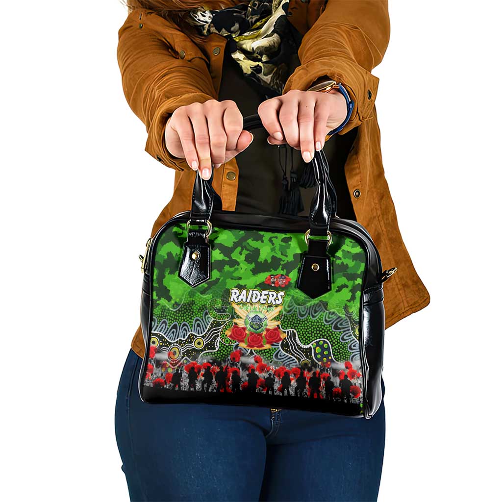 Raiders ANZAC Day Shoulder Handbag Australian Army - Lest We Forget
