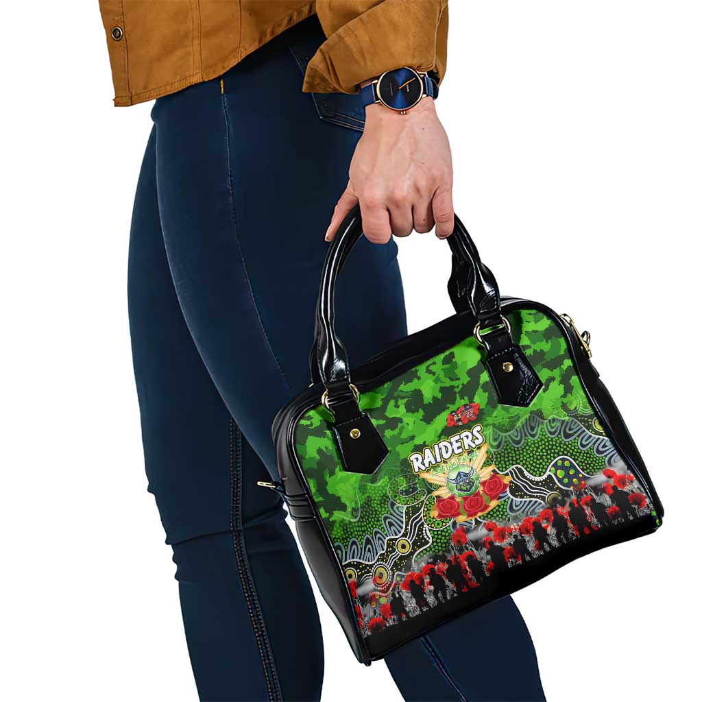 Raiders ANZAC Day Shoulder Handbag Australian Army - Lest We Forget