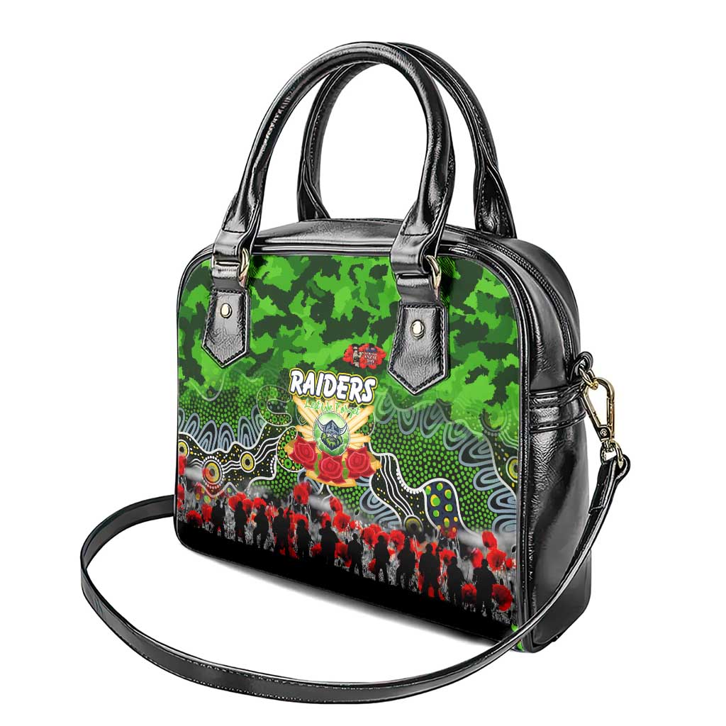Raiders ANZAC Day Shoulder Handbag Australian Army - Lest We Forget
