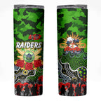 Personalized Raiders ANZAC Day Skinny Tumbler Australian Army - Lest We Forget