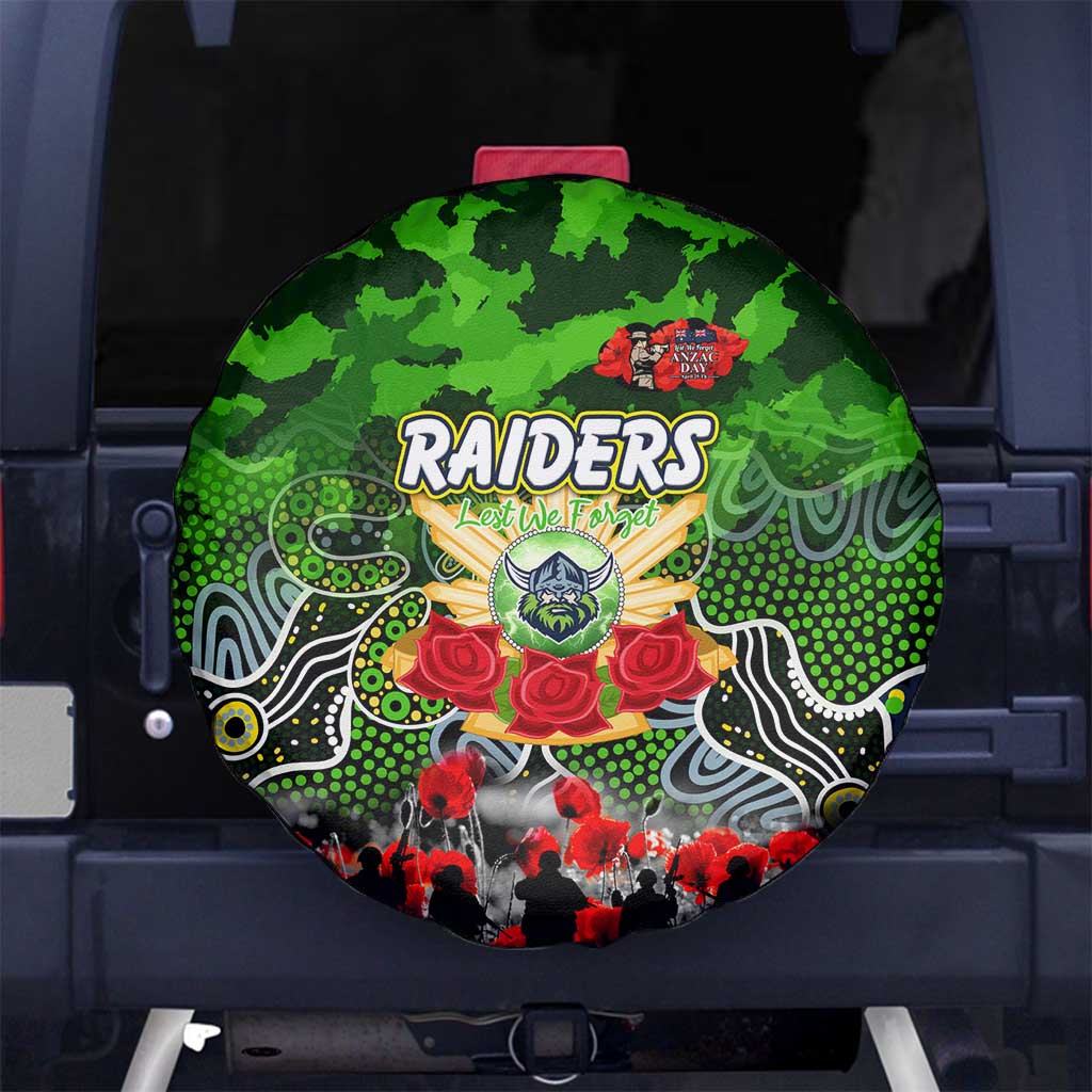 Raiders ANZAC Day Spare Tire Cover Australian Army - Lest We Forget