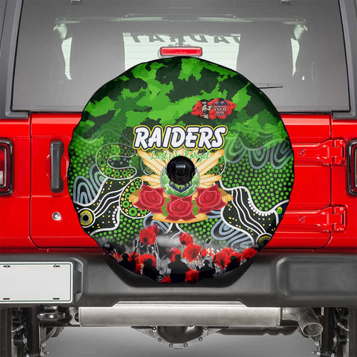 Raiders ANZAC Day Spare Tire Cover Australian Army - Lest We Forget